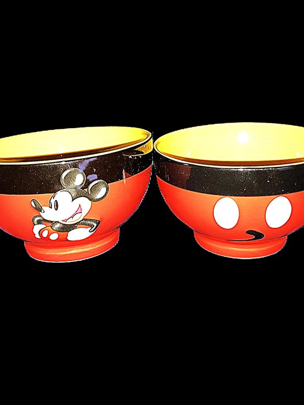 Vintage Disney Parks 3D Mickey Mouse Footed Cereal Soup Bowl -8 bowls
